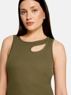 Cartoon Damen Top in khaki