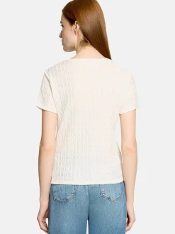 Cartoon Damen T-Shirt in ecru