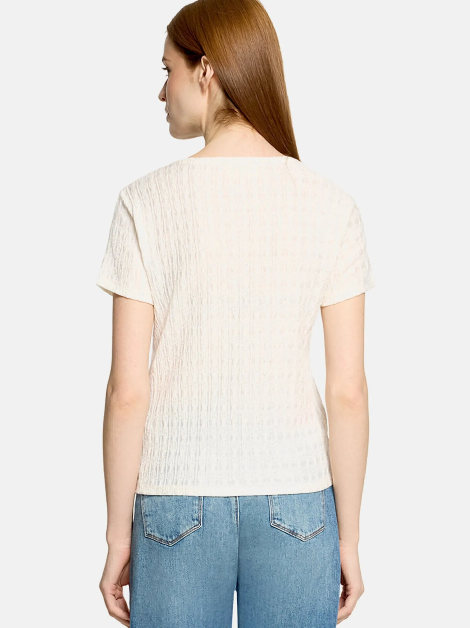 Cartoon Damen T-Shirt in ecru