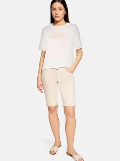 Cartoon Damen T-Shirt in ecru