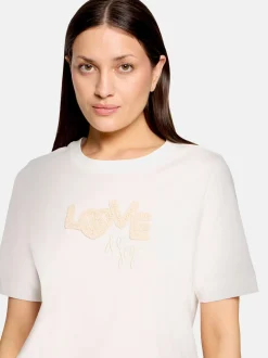 Cartoon Damen T-Shirt in ecru