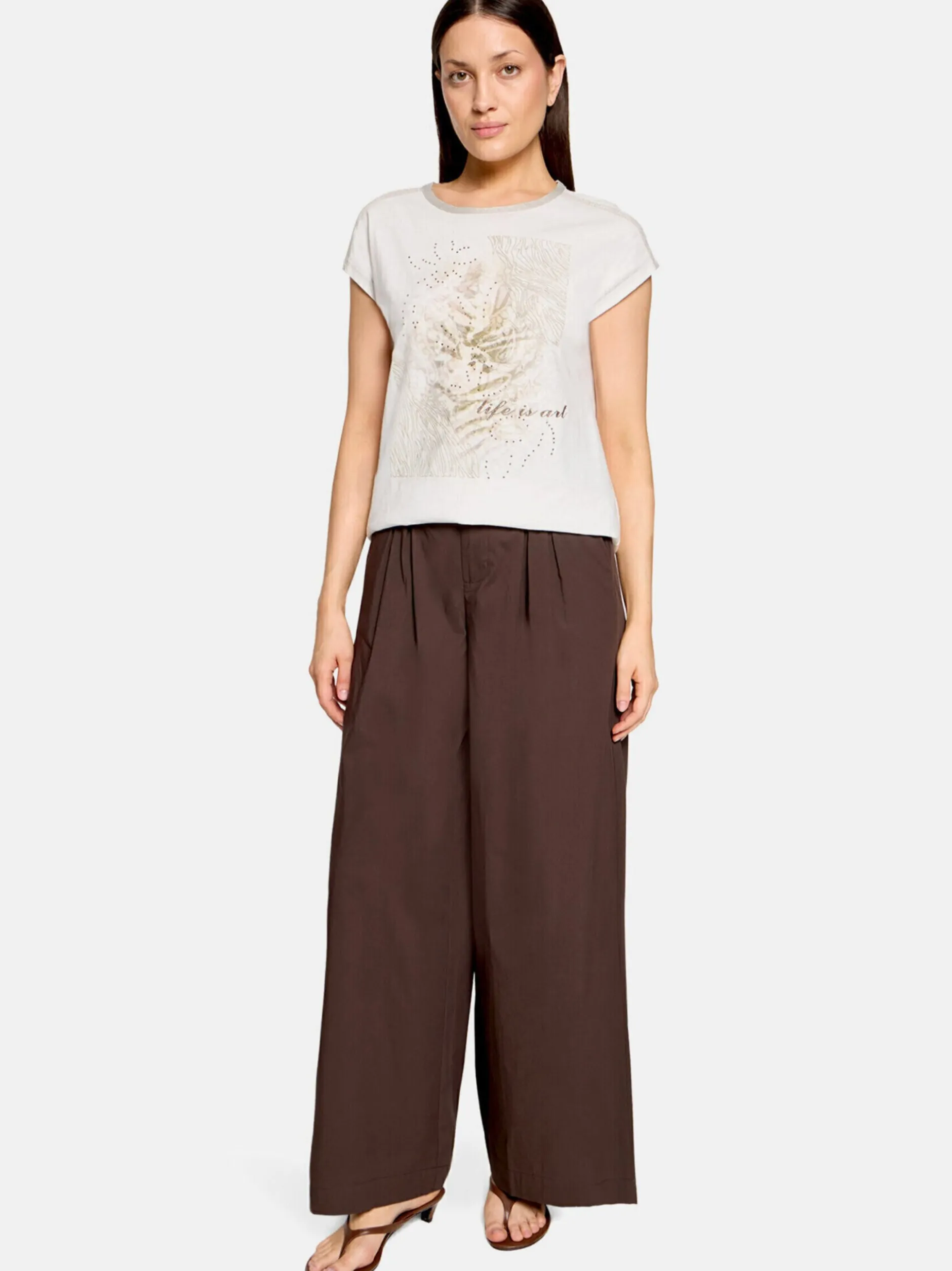 Cartoon Damen T-Shirt in khaki