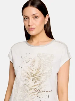 Cartoon Damen T-Shirt in khaki