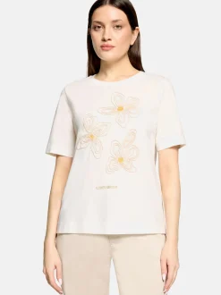 Cartoon Damen T-Shirt in weiß