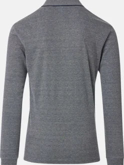 CASAMODA Herren Basic Poloshirt in grau