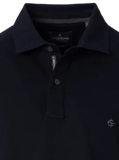 CASAMODA Herren Poloshirt - Basic in blau