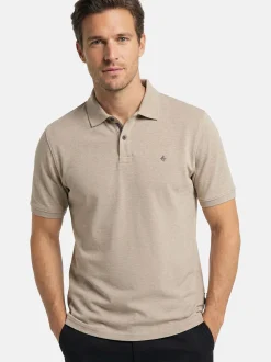 CASAMODA Herren Poloshirt in beige