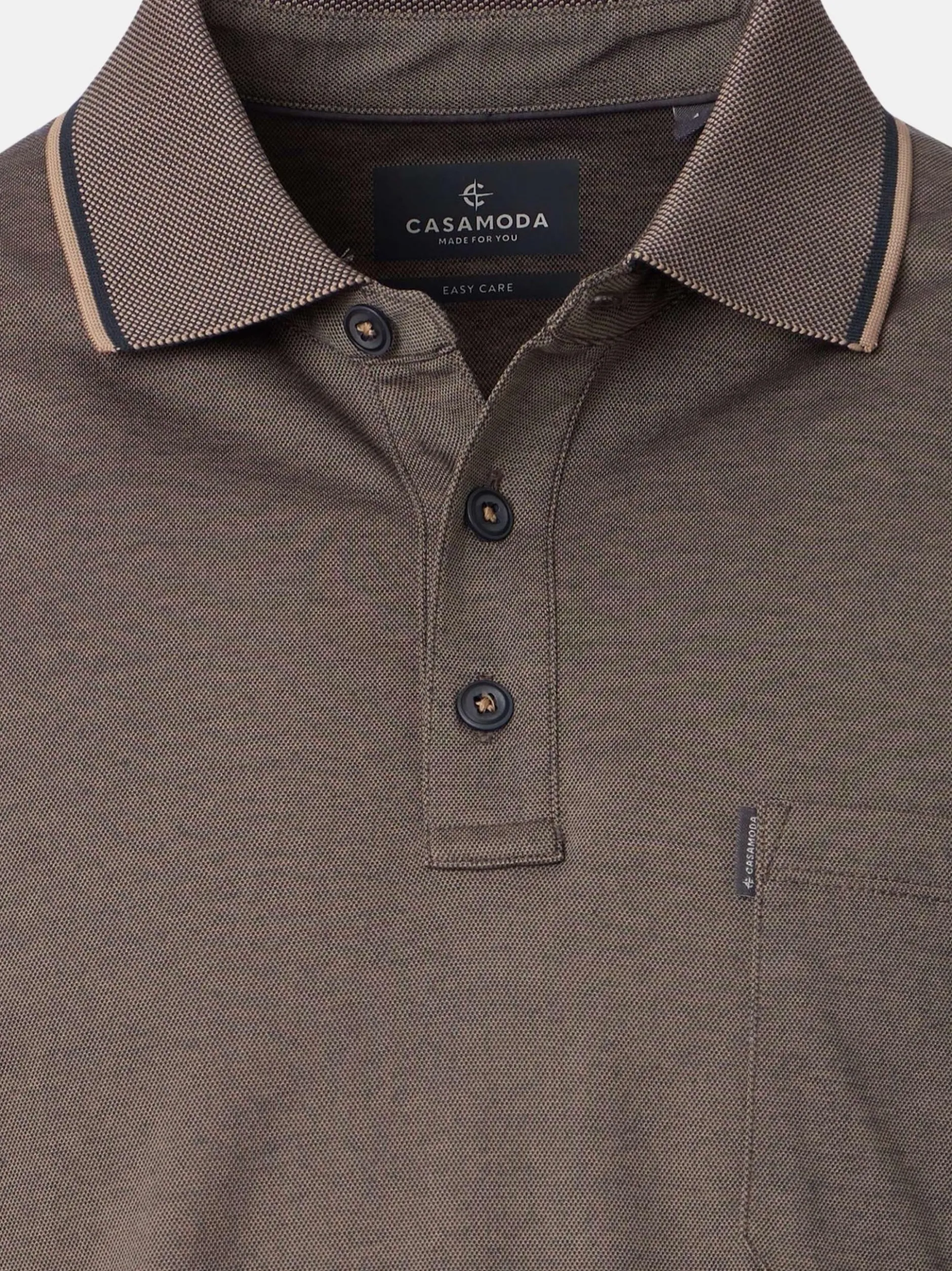 CASAMODA Herren Poloshirt in braun