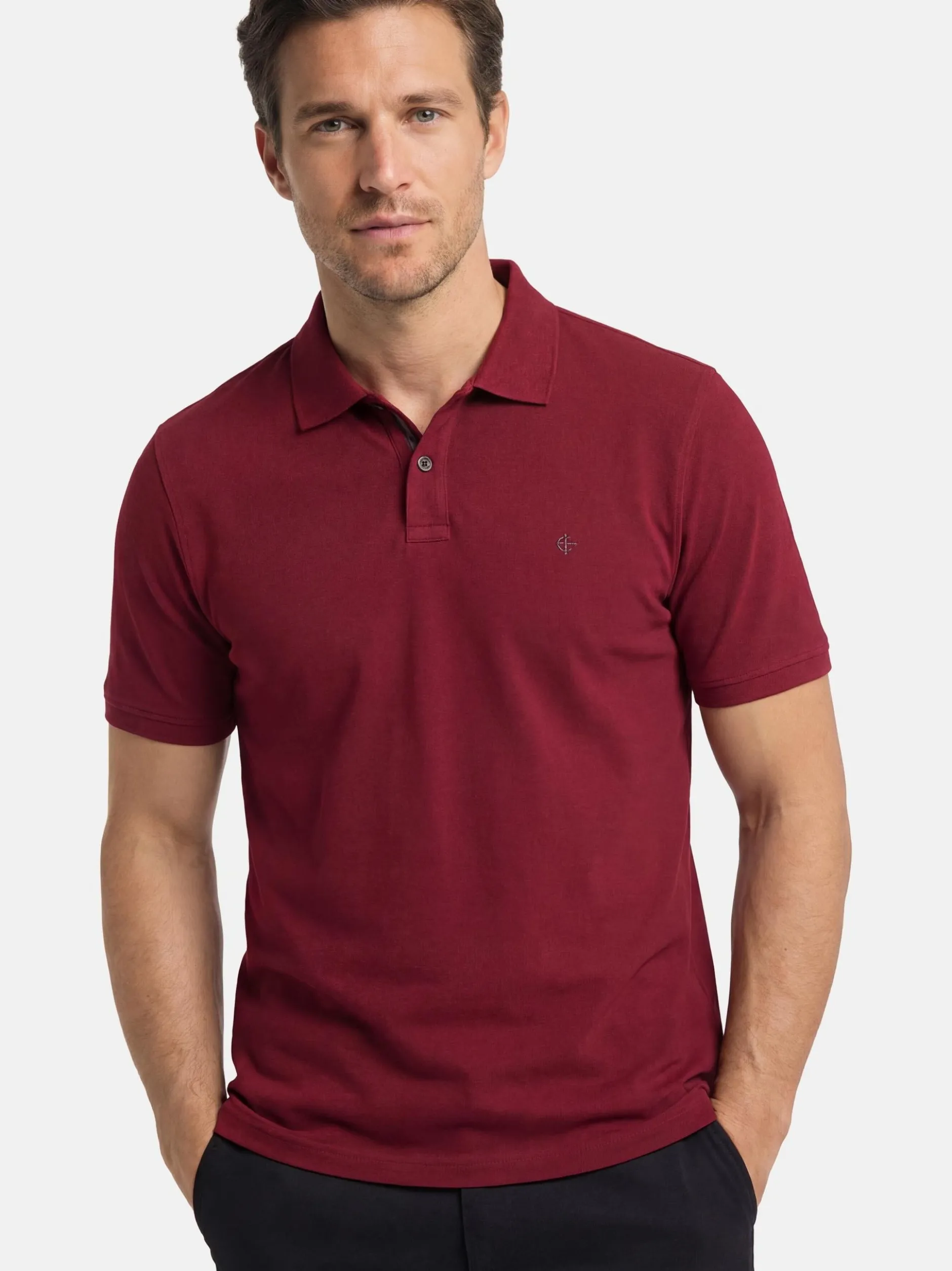 CASAMODA Herren Poloshirt in rot