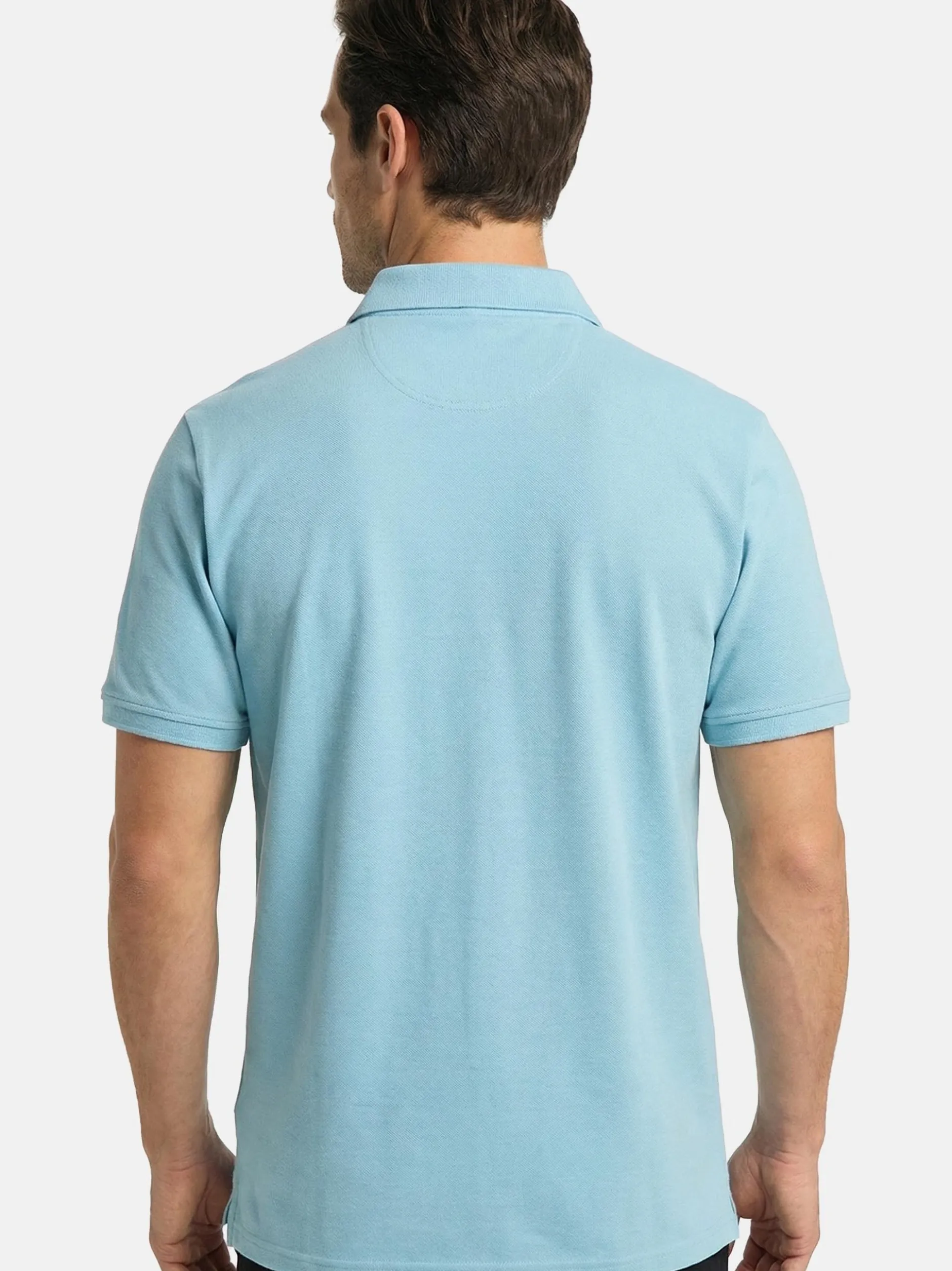 CASAMODA Herren Poloshirts im 2er-Pack in türkis