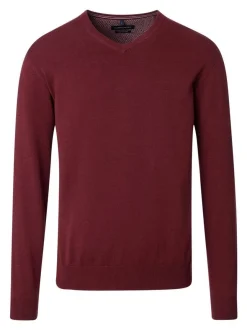 CASAMODA Herren Pullover - Basic in bordeaux