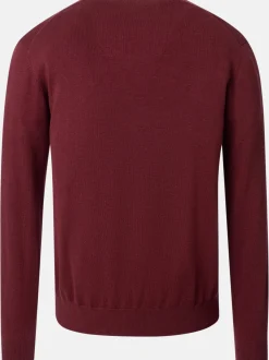 CASAMODA Herren Pullover - Basic in bordeaux