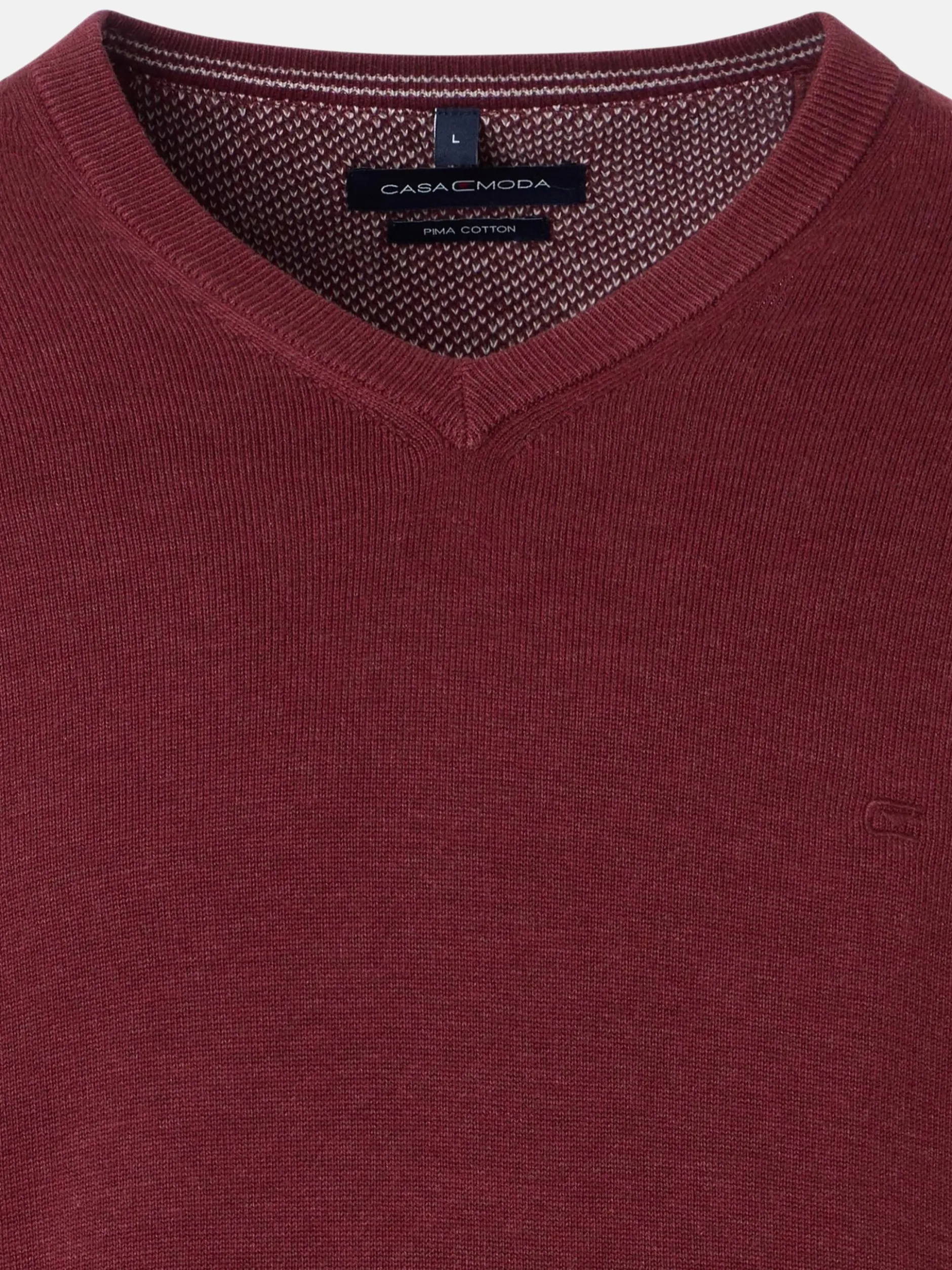 CASAMODA Herren Pullover - Basic in bordeaux