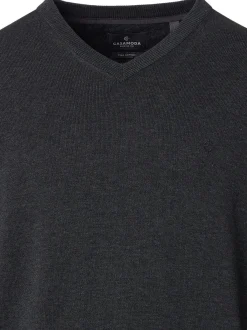 CASAMODA Herren Pullover - Basic in grau