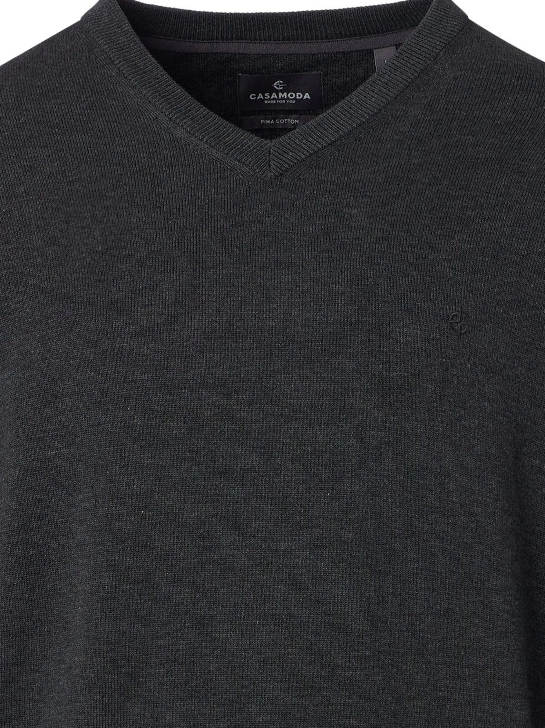 CASAMODA Herren Pullover - Basic in grau