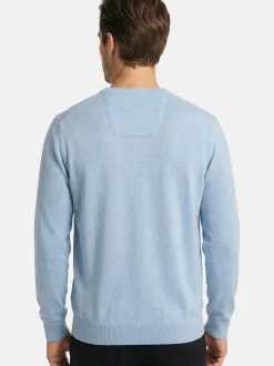 CASAMODA Herren Pullover - Basic in hellblau