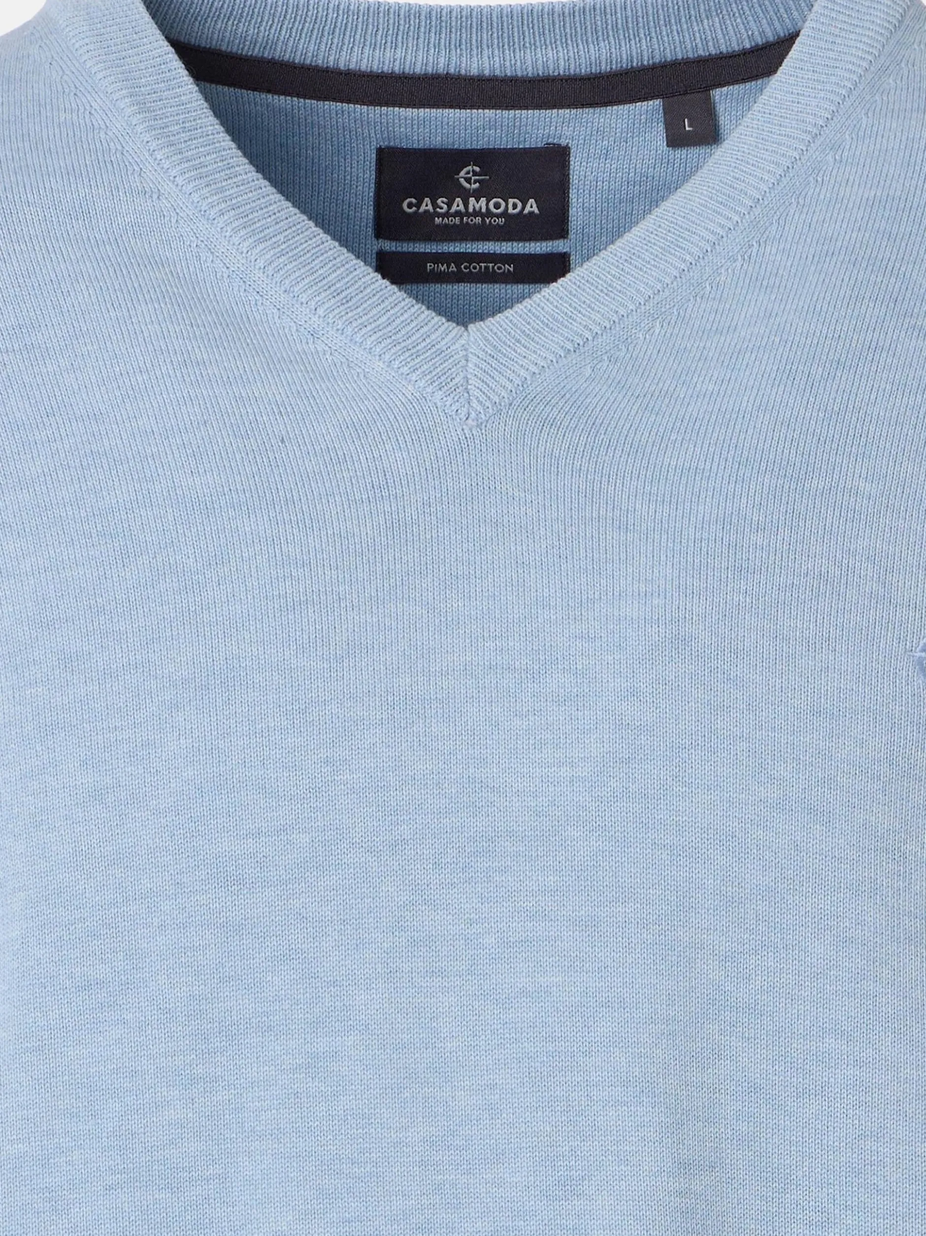 CASAMODA Herren Pullover - Basic in hellblau