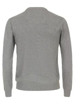 CASAMODA Herren Pullover - Basic in hellgrau