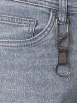 CASAMODA Herren Shorts - High Flex in grau denim