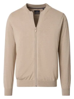 CASAMODA Herren Strickjacke - Basic in beige