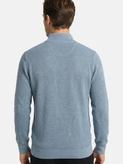 CASAMODA Herren Troyer - Basic in blau - Ärmel: langarm