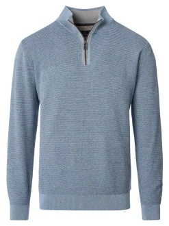 CASAMODA Herren Troyer - Basic in blau - Ärmel: langarm
