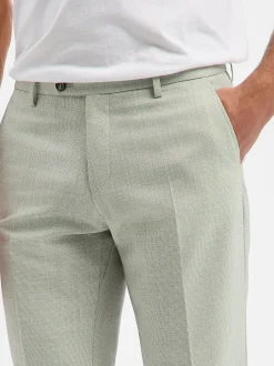CG - CLUB of GENTS Herren Baukasten-Hose aus Schurwolle - Paco in lind