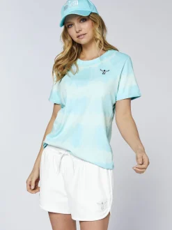 Chiemsee Damen T-Shirt in blau - Ausschnitt: Rundhals
