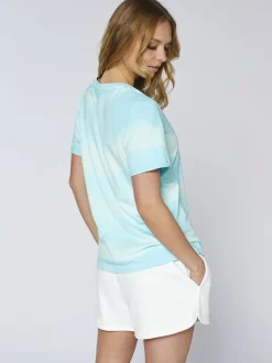 Chiemsee Damen T-Shirt in blau - Ausschnitt: Rundhals