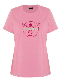 Chiemsee Damen T-Shirt in pink - Ausschnitt: Rundhals