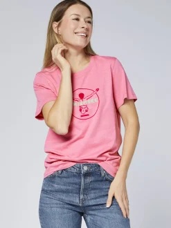Chiemsee Damen T-Shirt in pink - Ausschnitt: Rundhals