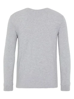 Chiemsee Longsleeve in grau - Ausschnitt: Rundhals