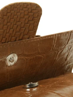 Cluty Damen Abendtasche in cognac