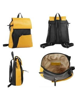 Cluty Damen Cityrucksack in gelb