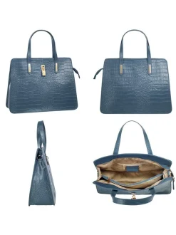 Cluty Damen Handtasche in blau