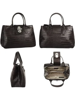Cluty Damen Handtasche in braun