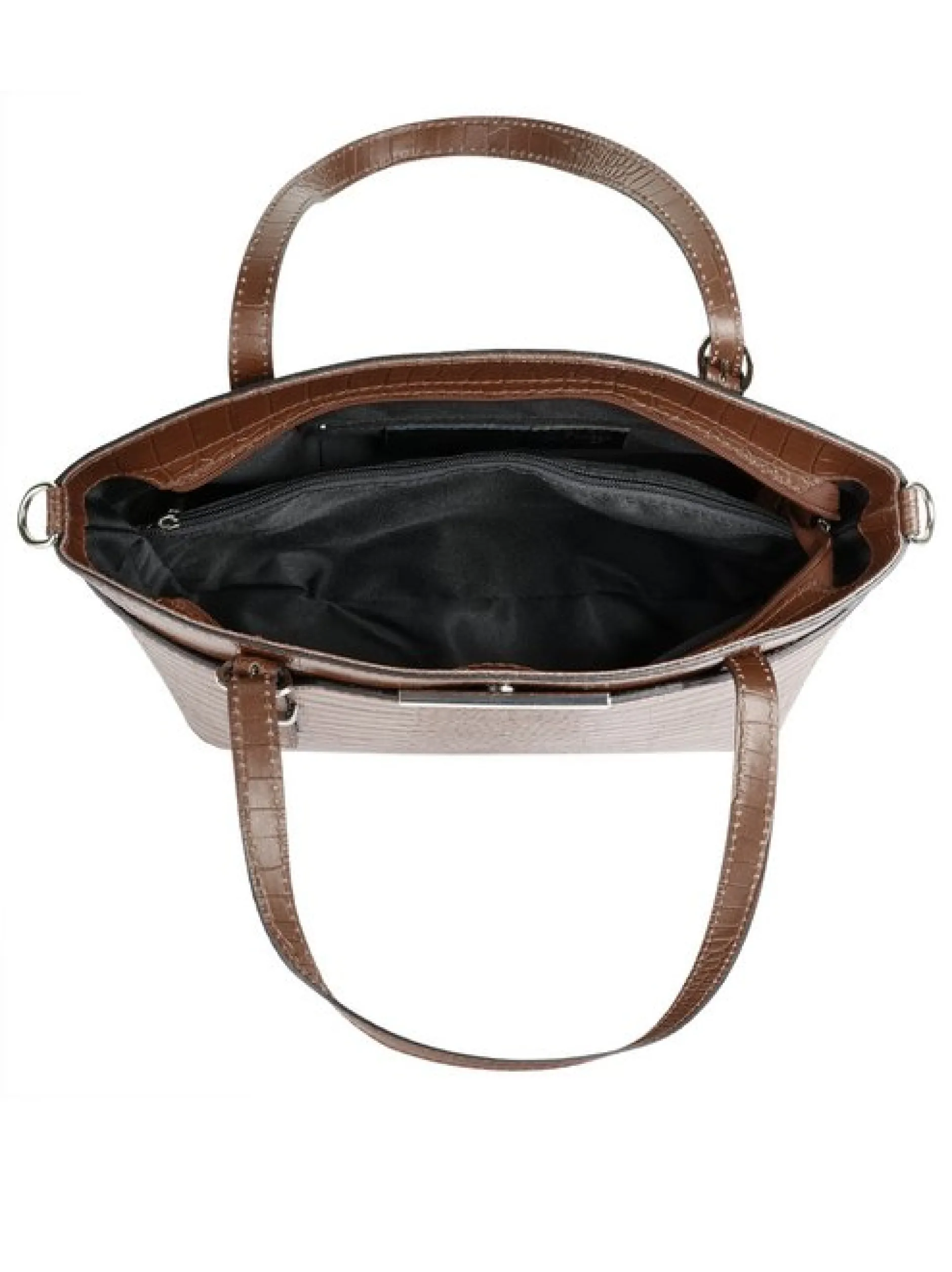 Cluty Damen Handtasche in cognac