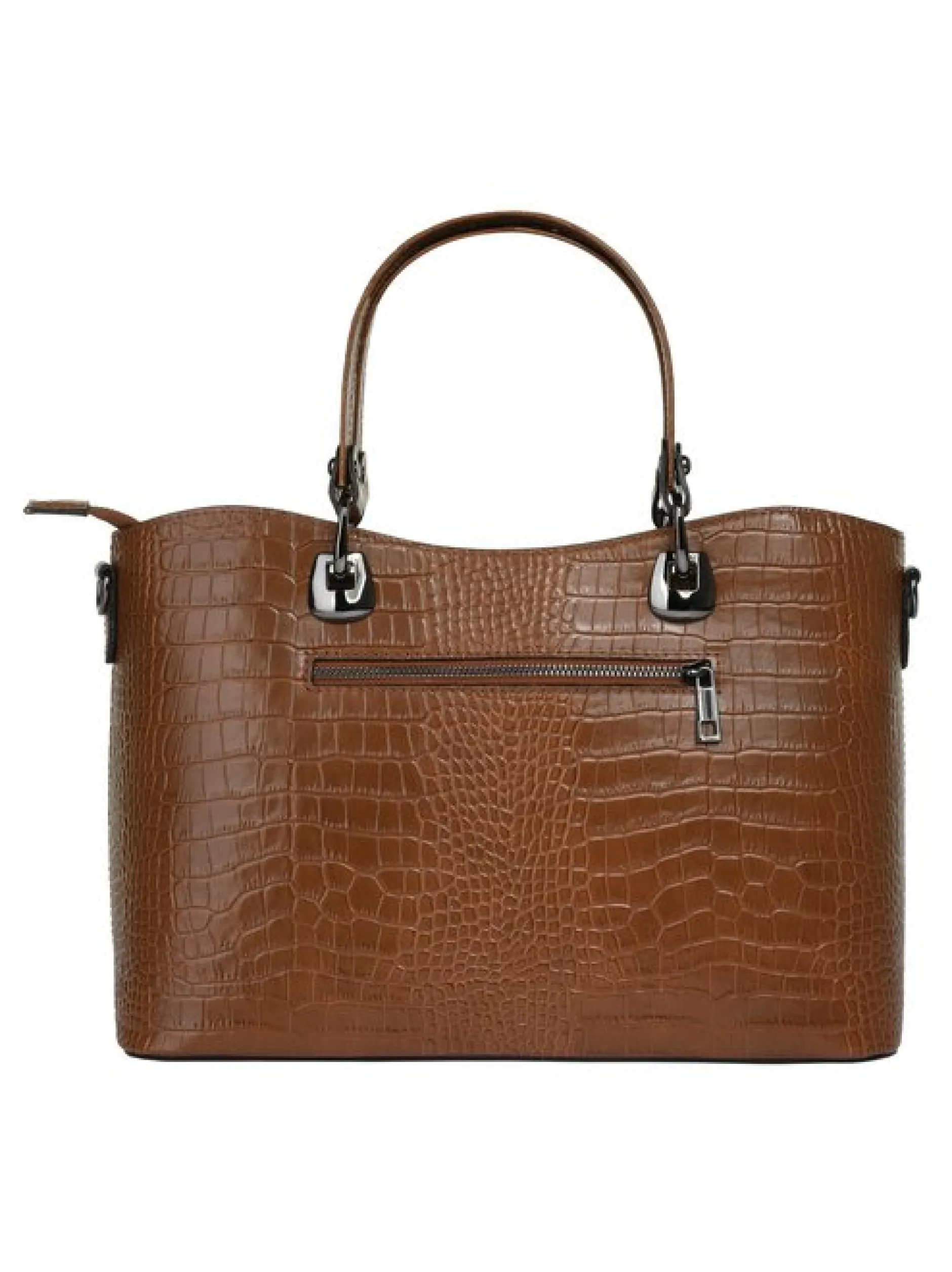 Cluty Damen Handtasche in cognac
