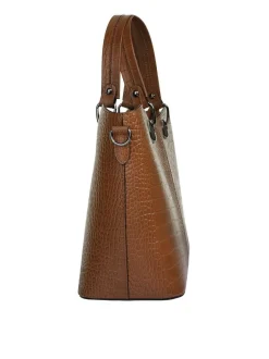 Cluty Damen Handtasche in cognac