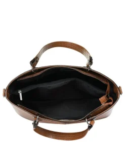 Cluty Damen Handtasche in cognac