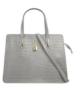 Cluty Damen Handtasche in grau