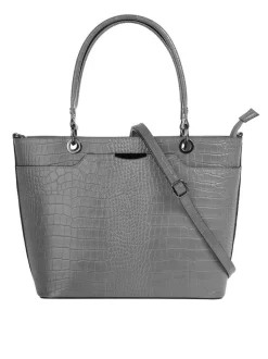 Cluty Damen Handtasche in grau