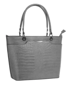 Cluty Damen Handtasche in grau