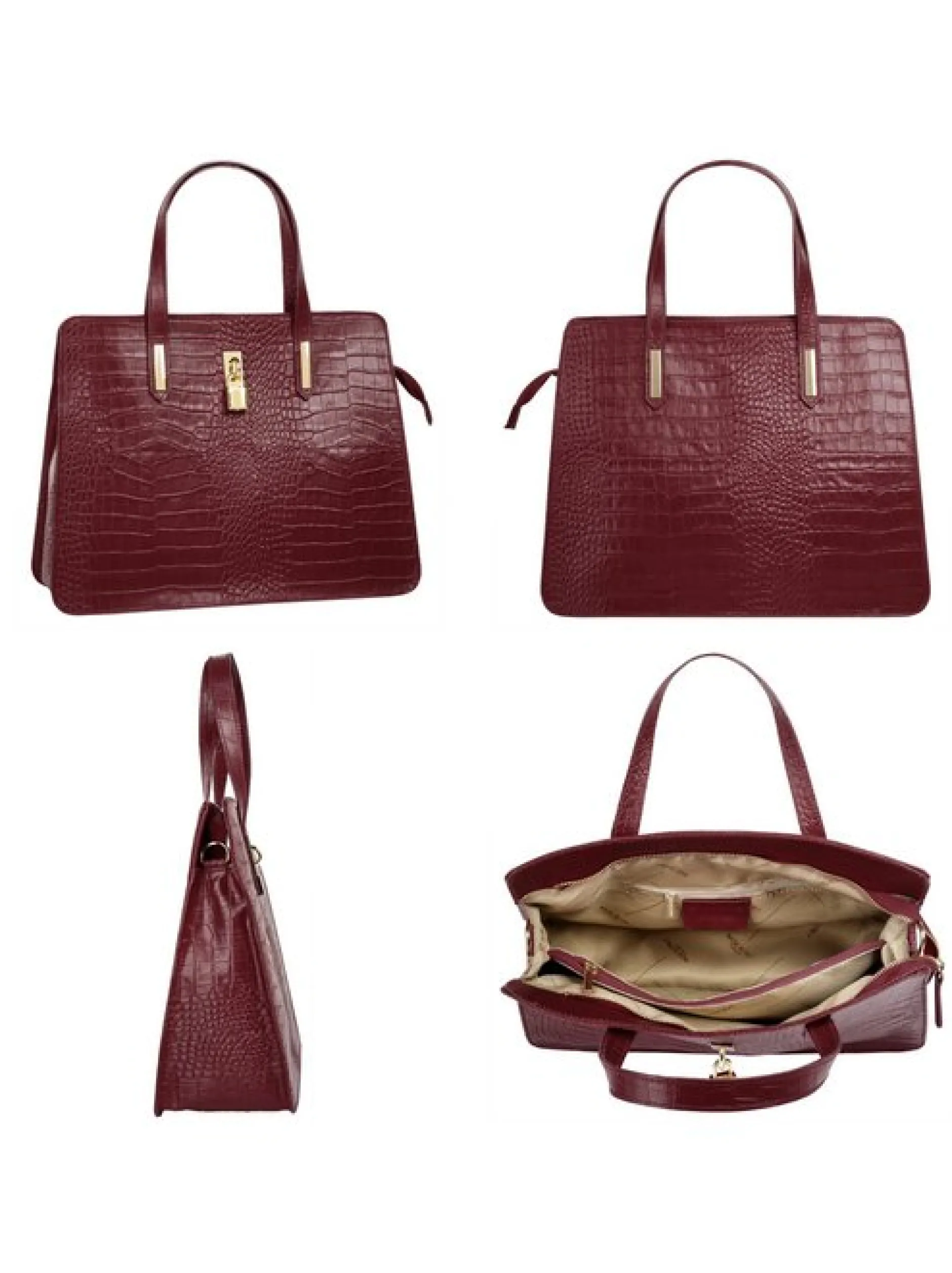 Cluty Damen Handtasche in rot