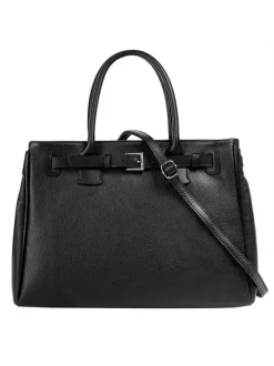 Cluty Damen Handtasche in schwarz