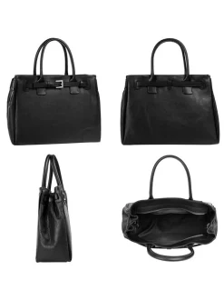 Cluty Damen Handtasche in schwarz