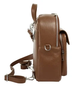 Cluty Damen Rucksack in cognac