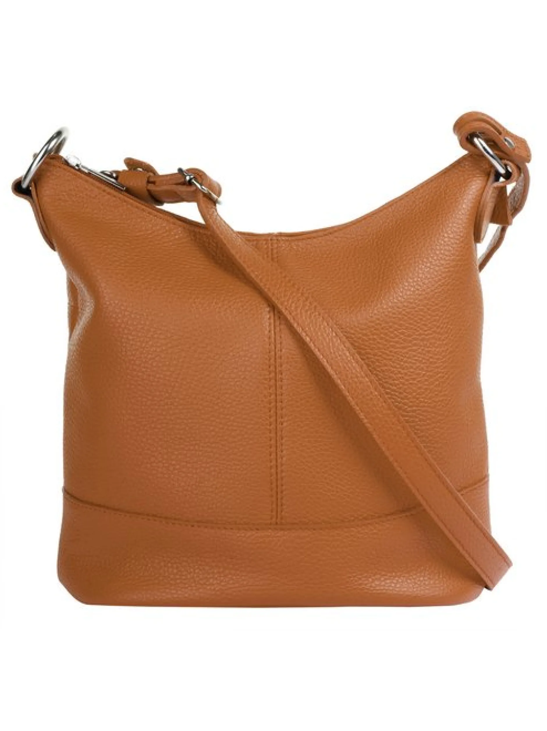 Cluty Damen Umhängetasche in cognac