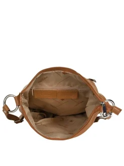 Cluty Damen Umhängetasche in cognac