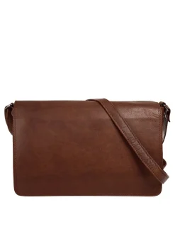 Cluty Damen Umhängetasche in cognac